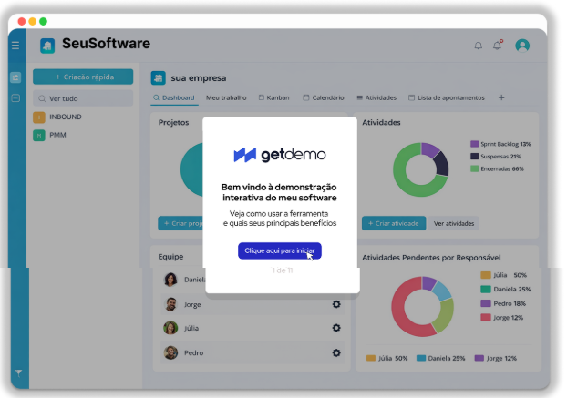 Demo interativa da Getdemo