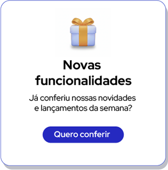 Modal de novidades e product updates dentro do produto